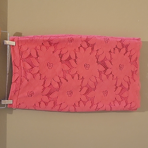 Bebe Lace Skirt & Top Coral - Picture 3 of 12